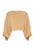 CROPPED SHOULDER PAD CAMELO